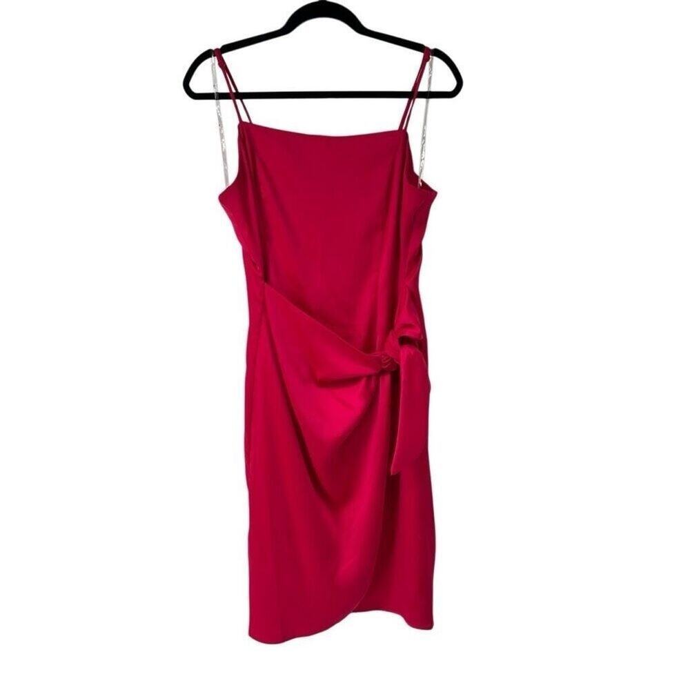 Nine West Hot Pink Wrap‎ Skirt Mini Dress XL
